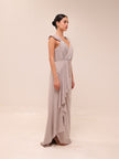 Celeste Pleated Drape Gown