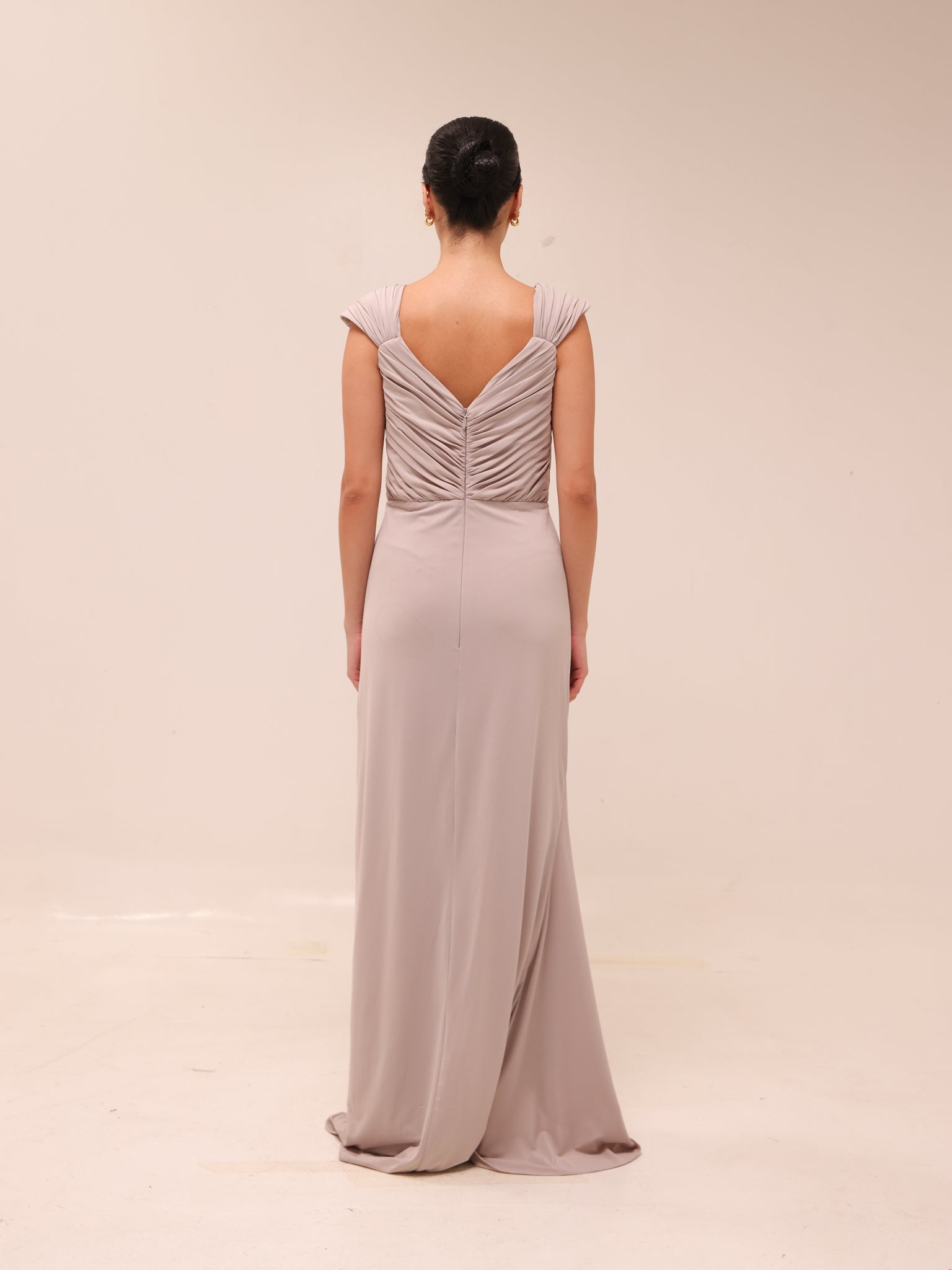 Celeste Pleated Drape Gown