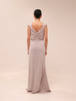 Celeste Pleated Drape Gown