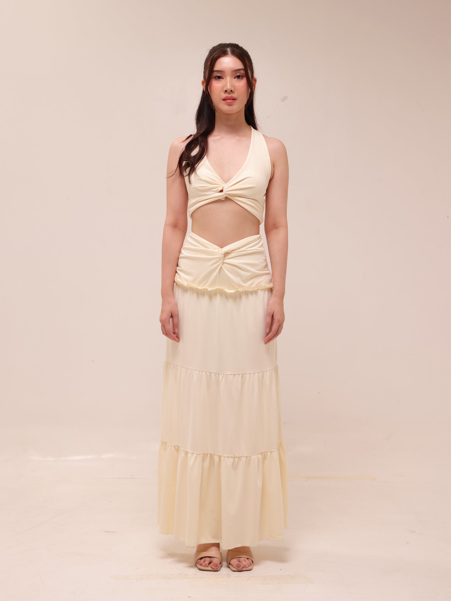 Elara Ivory Resort Dress