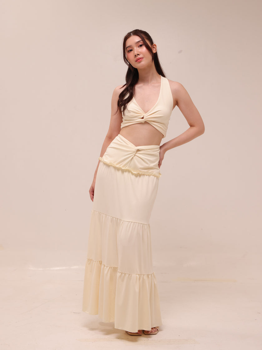 Elara Ivory Resort Dress