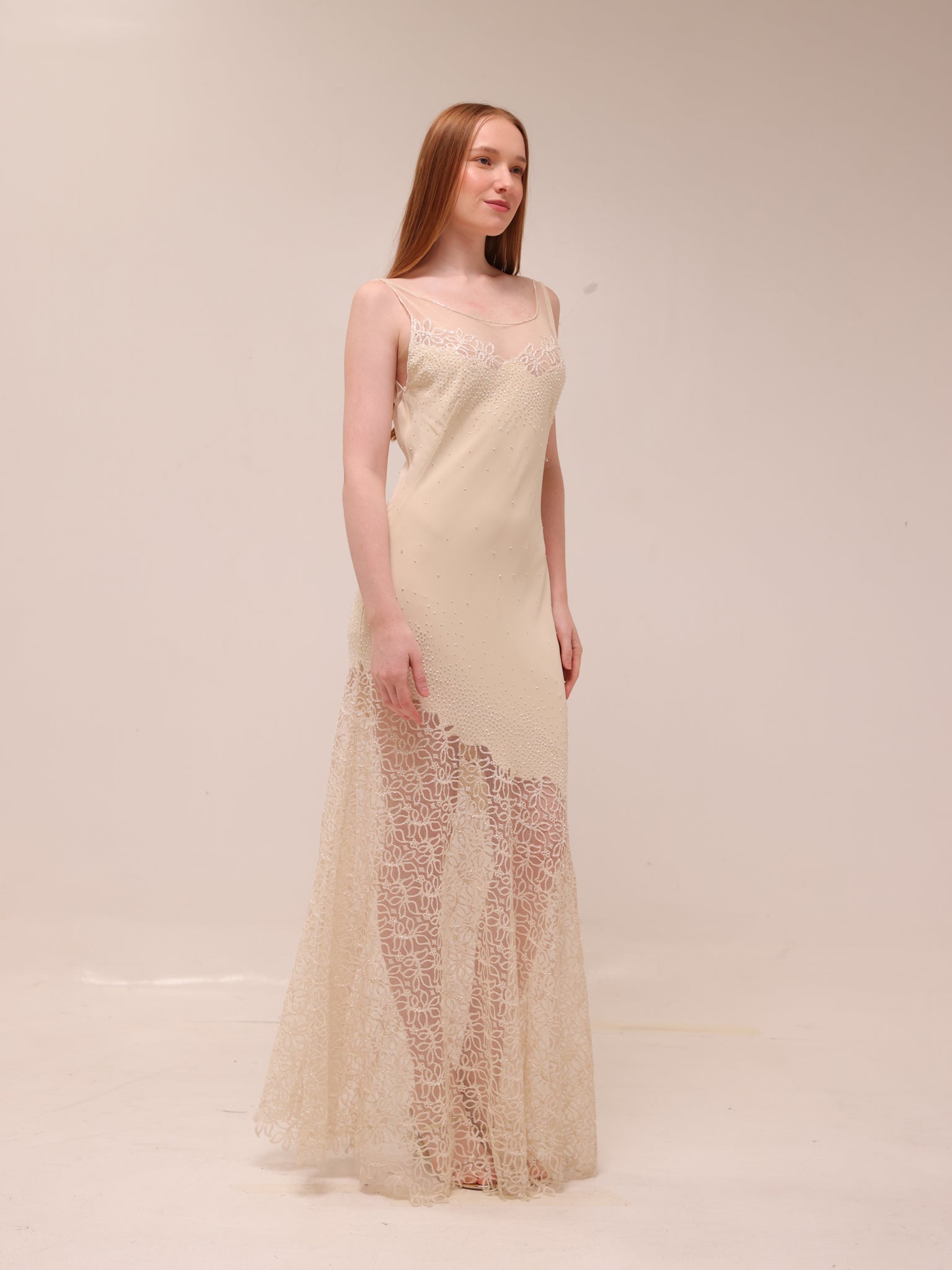Clara Lace Slip Gown