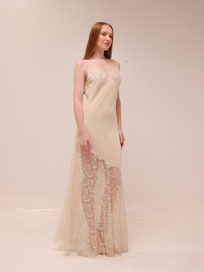 Clara Lace Slip Gown