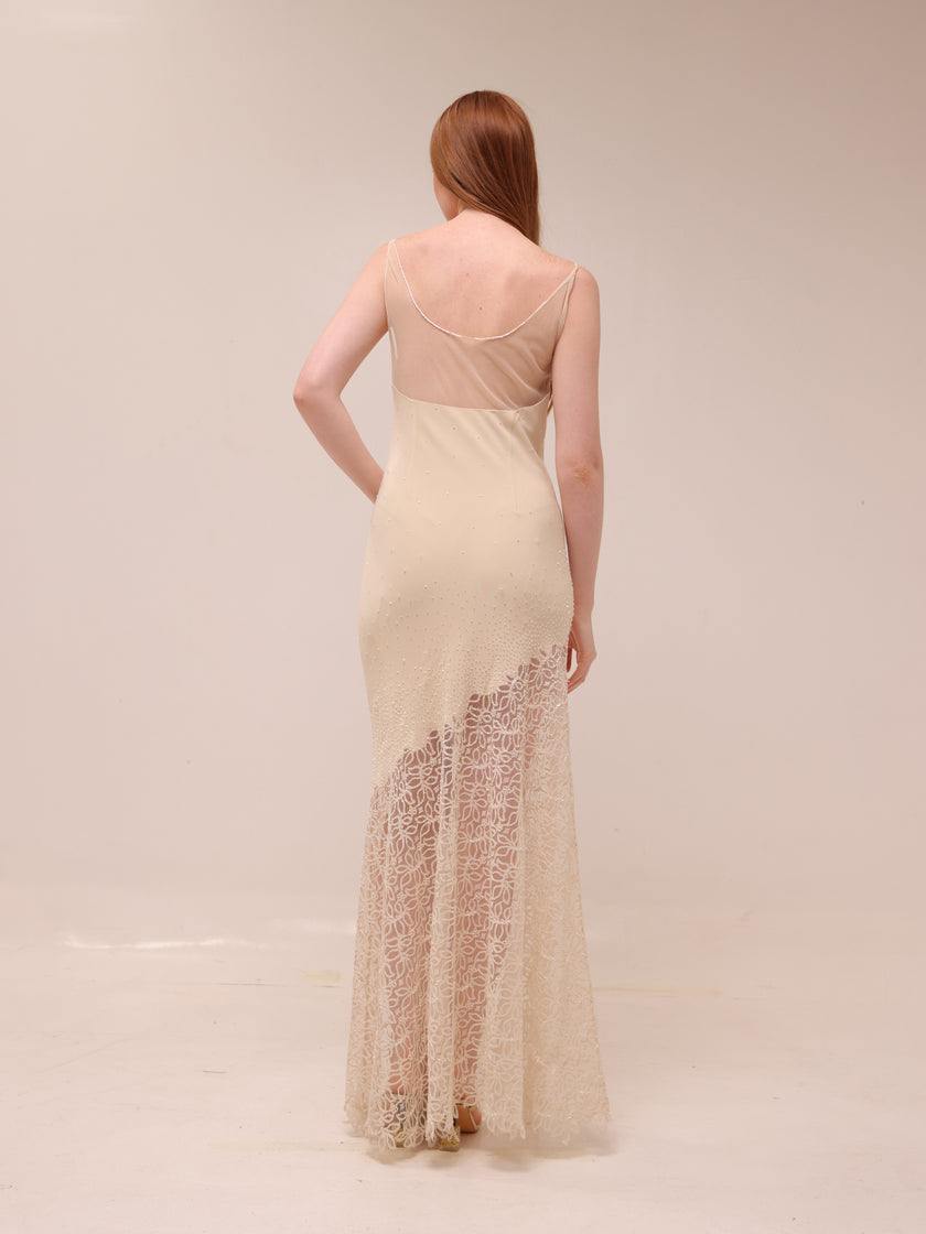 Clara Lace Slip Gown