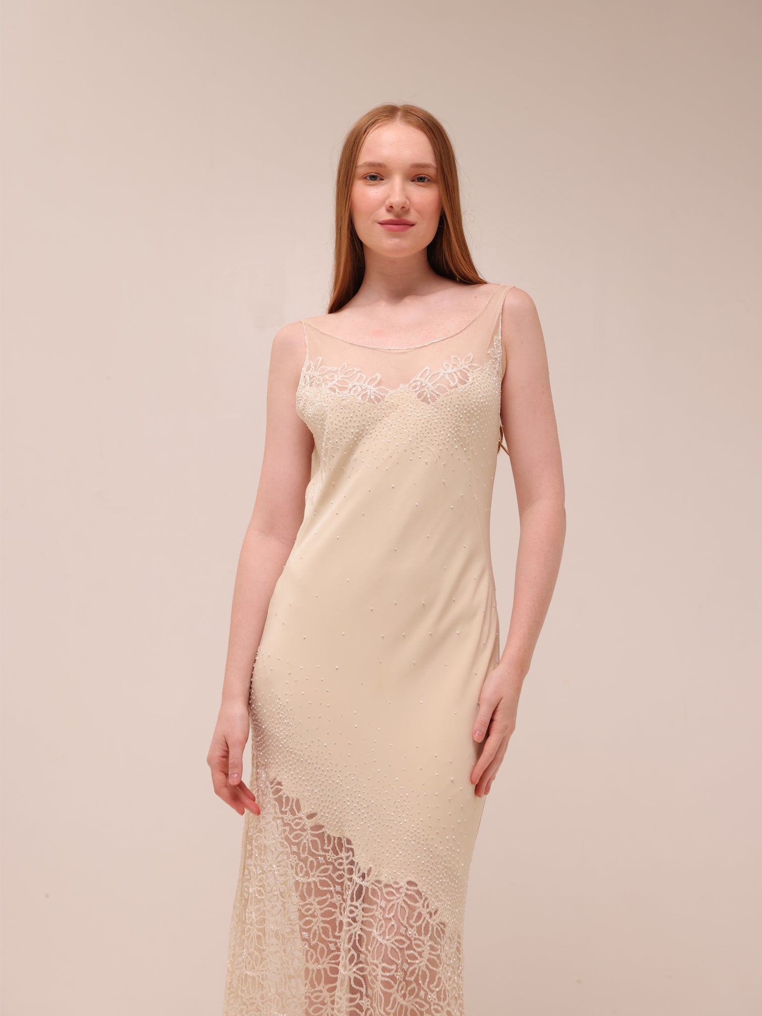 Clara Lace Slip Gown