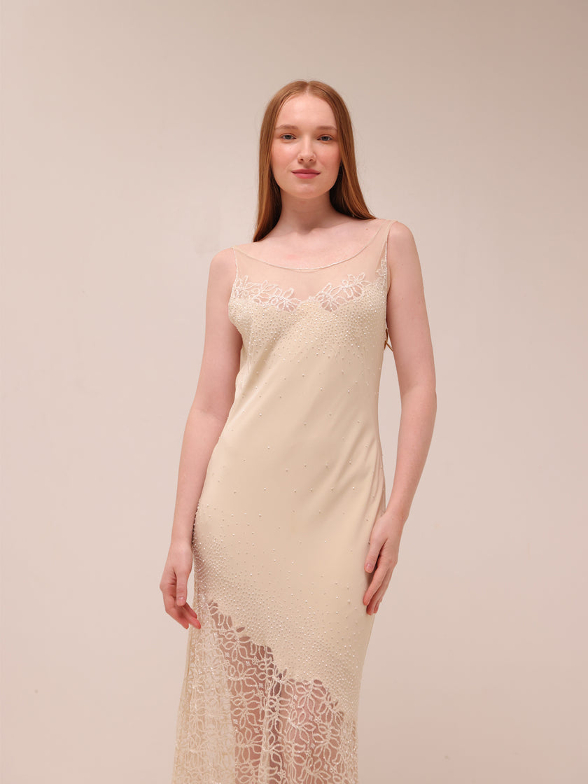 Clara Lace Slip Gown