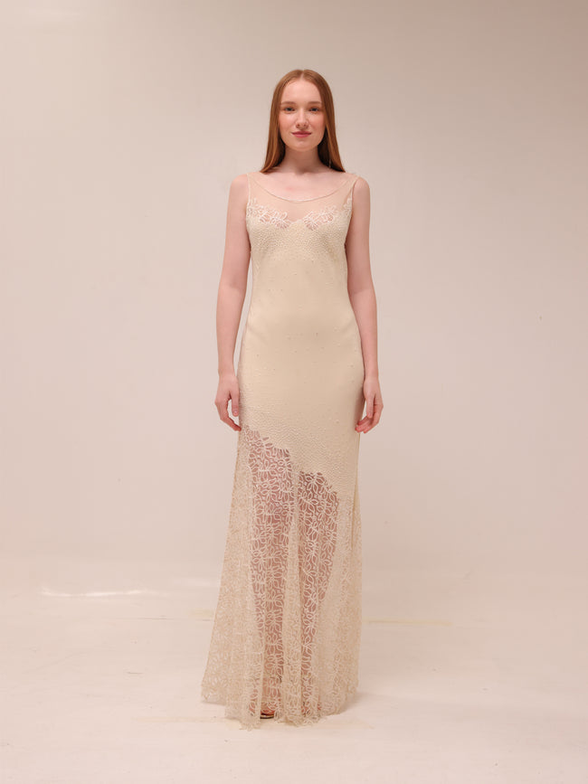 Clara Lace Slip Gown