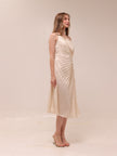 Brooklynn One-Shoulder Accordion Pleat Dress