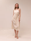 Brooklynn One-Shoulder Accordion Pleat Dress
