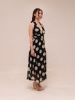 Monaco Polka Halter Midi Dress