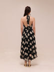 Monaco Polka Halter Midi Dress