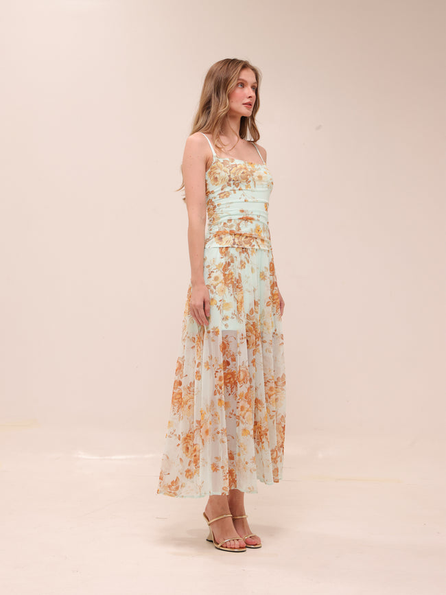 Flowy Sheer Maxi Dress