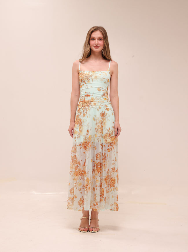 Flowy Sheer Maxi Dress