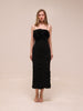 Walsworth Ruched Ruffle Midi Dress