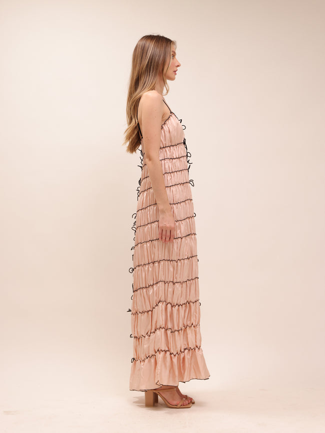 Élise Ribbon Tiered Gown