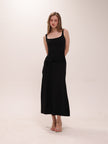 Ruched Bodycon Dress in Black