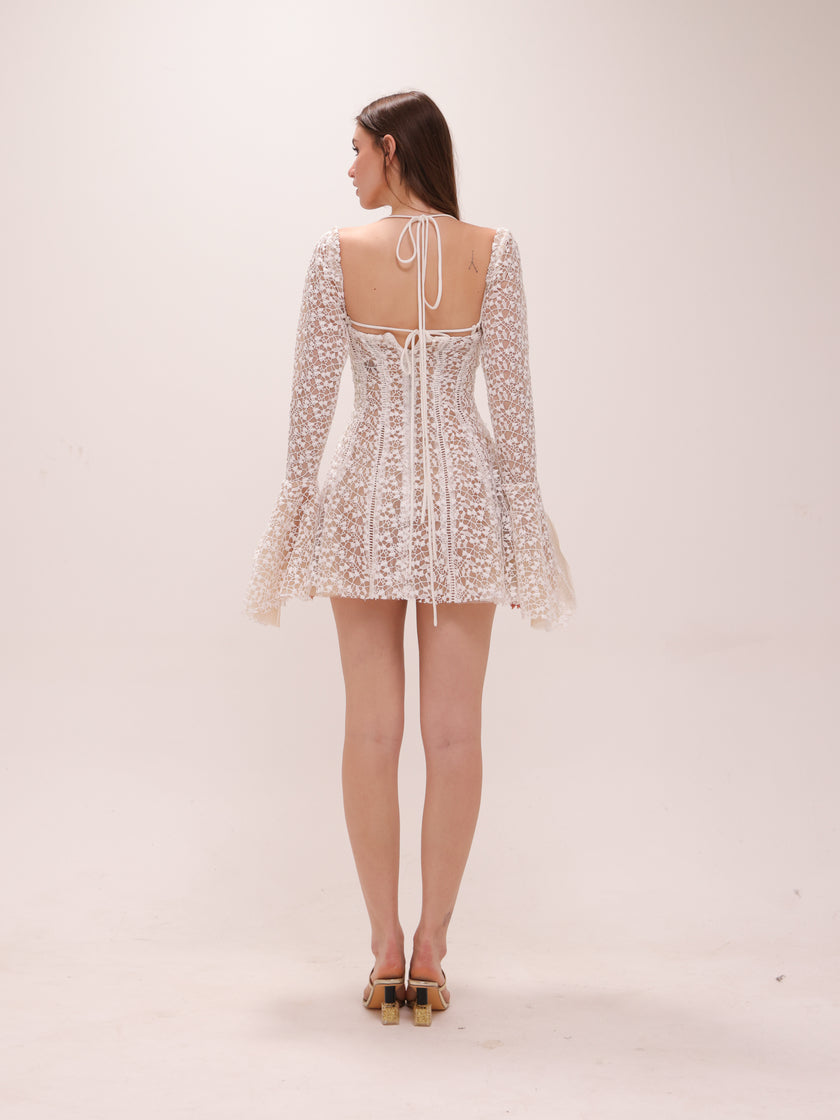 Lara Dress in White