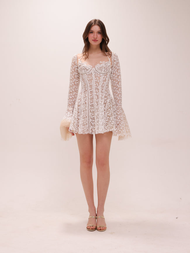 Lara Dress in White