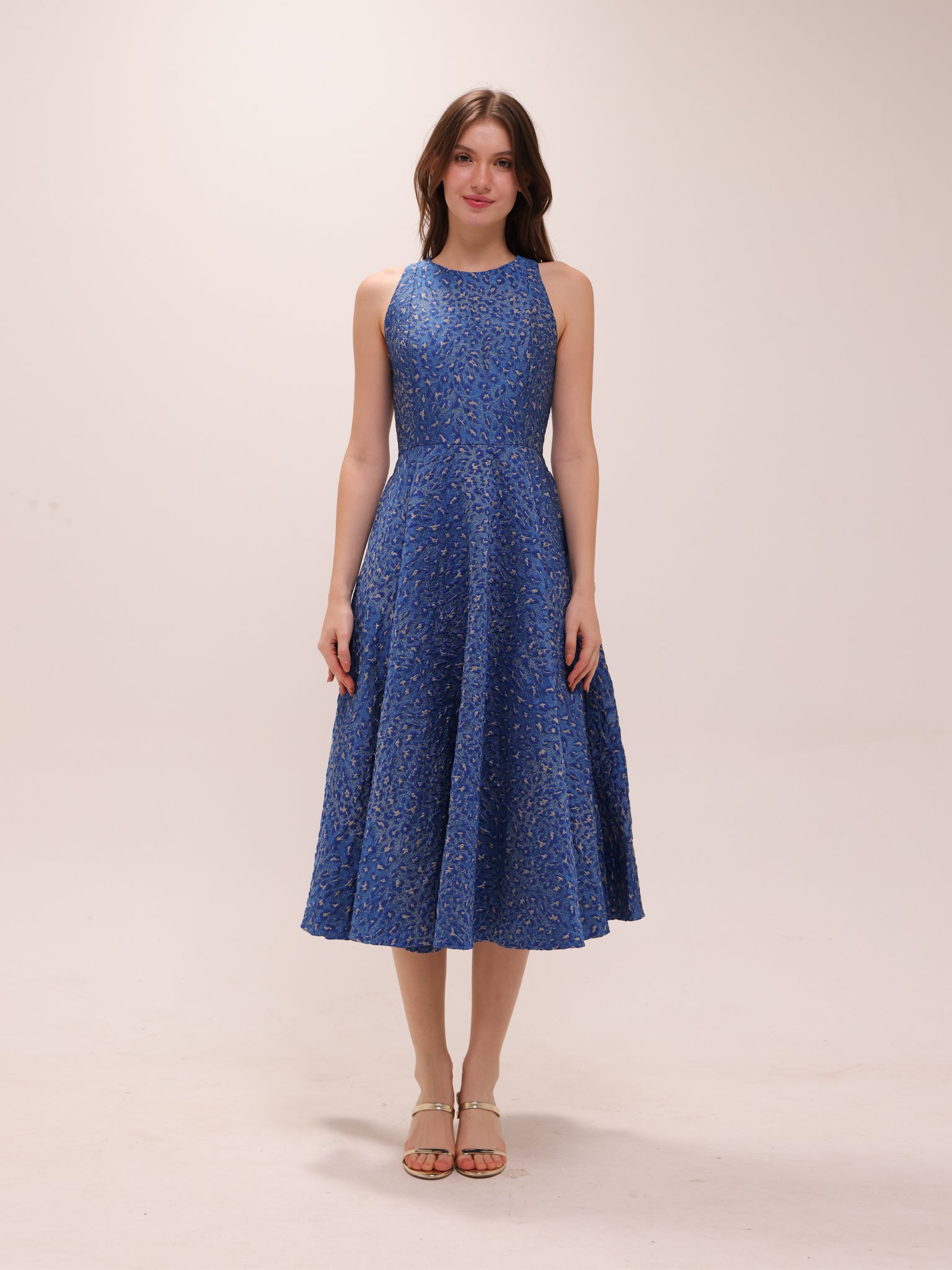 Charlotte Blue Midi Dress