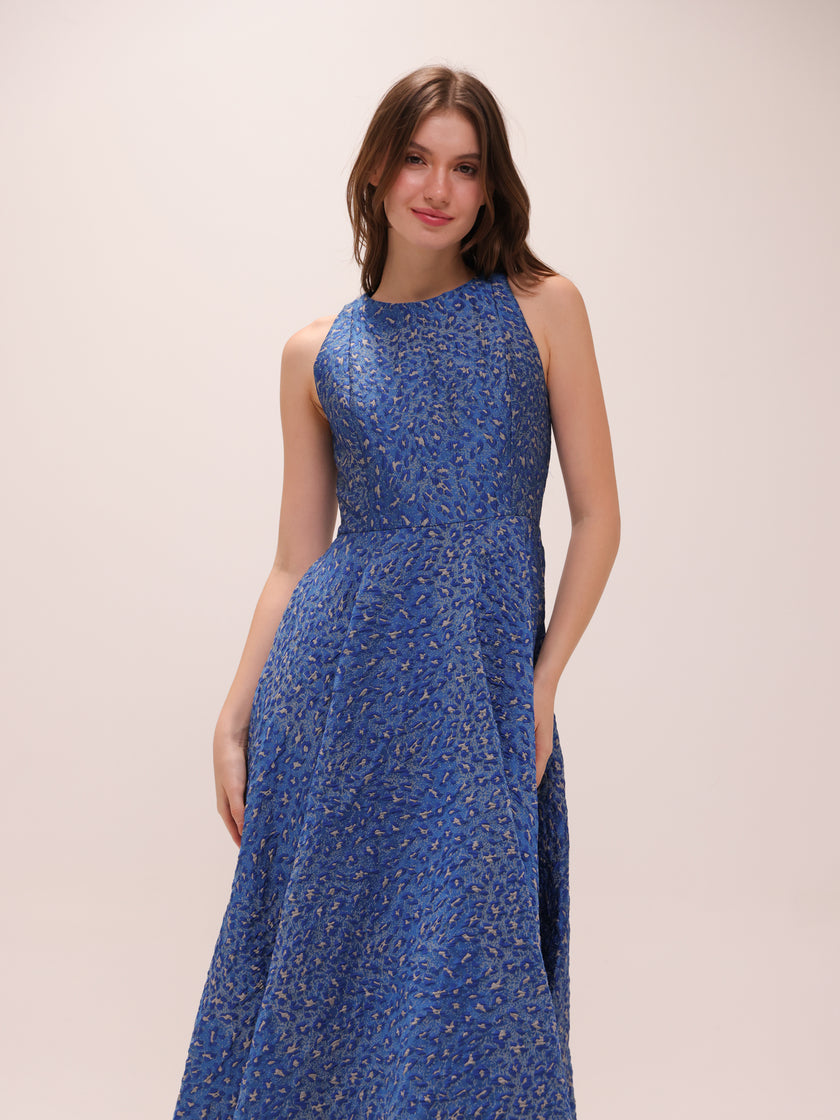 Charlotte Blue Midi Dress