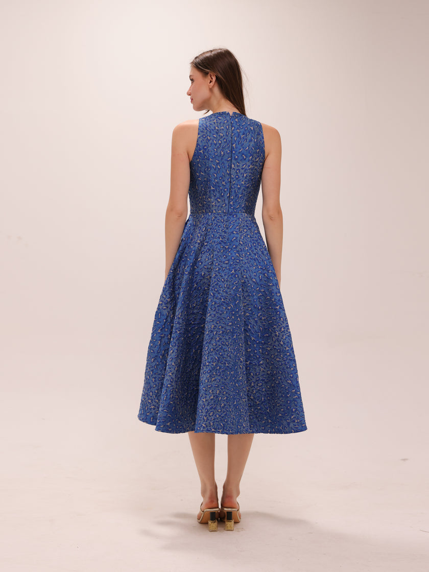 Charlotte Blue Midi Dress