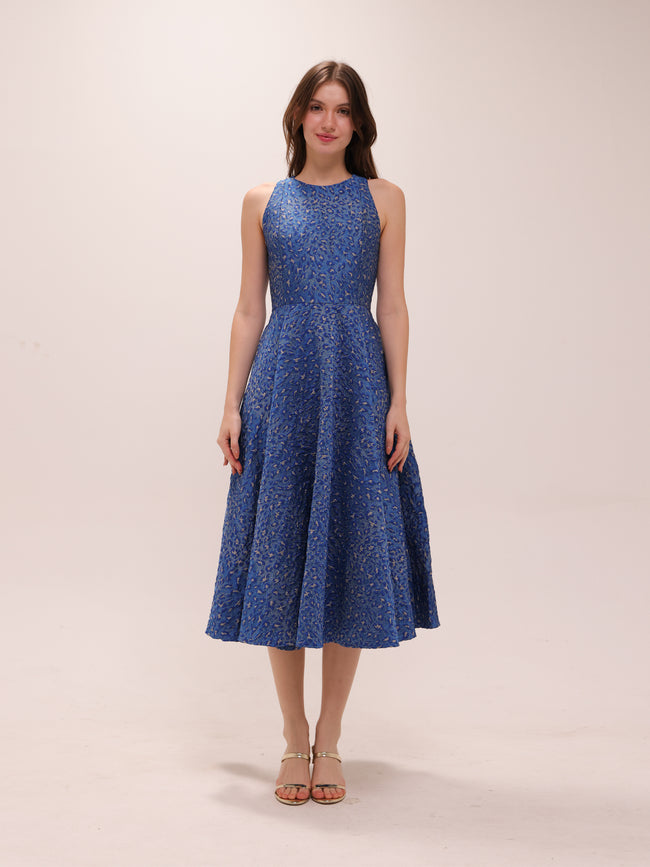 Charlotte Blue Midi Dress