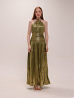 Golden Olive Goddess Gown