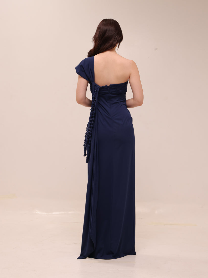 Midnight Drape Gown