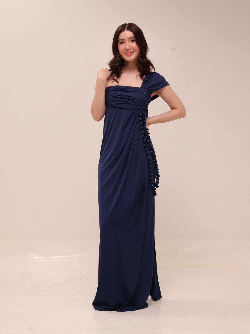 Midnight Drape Gown