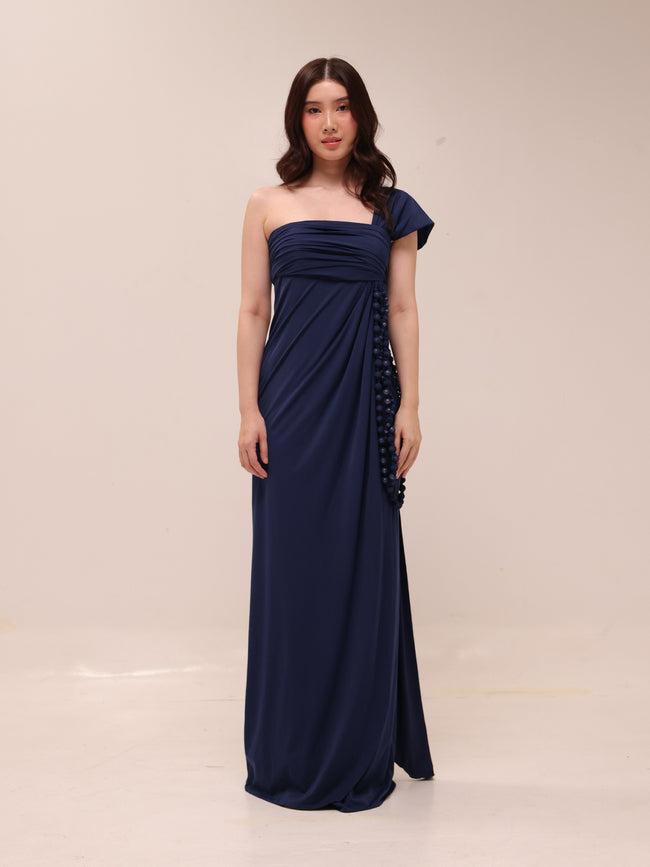 Midnight Drape Gown