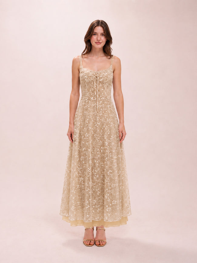 Garden Lace Midi Dress
