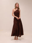 One Shoulder Ruched Dress