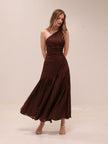 One Shoulder Ruched Dress