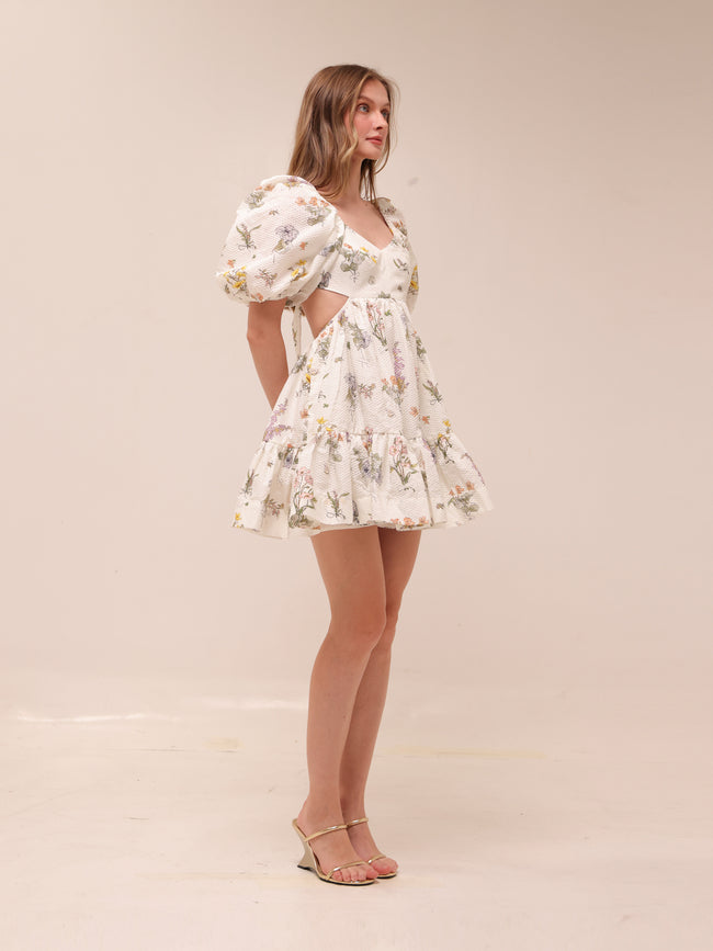 Jeannie Puff Sleeve Mini Dress