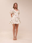 Jeannie Puff Sleeve Mini Dress
