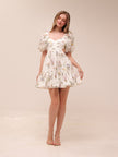 Jeannie Puff Sleeve Mini Dress