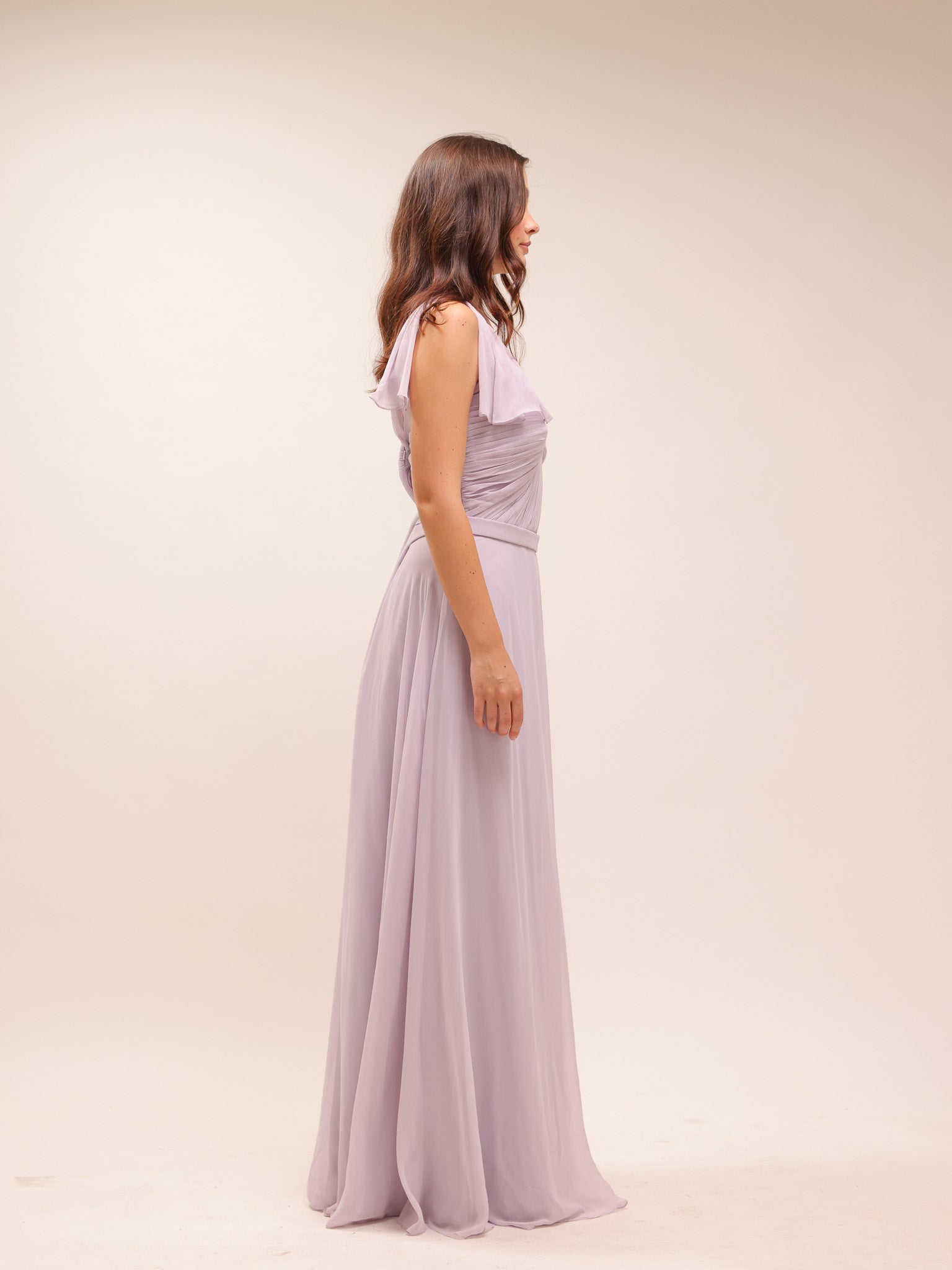 Luna Chiffon Lilac Gown