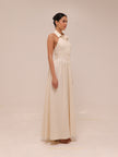 Isabelle Pleated Halter Dress