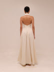 Isabelle Pleated Halter Dress