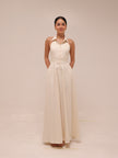 Isabelle Pleated Halter Dress