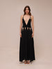 Noir Cutout Plunge Dress
