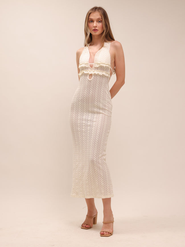 Isabelle Lace Halter Midi