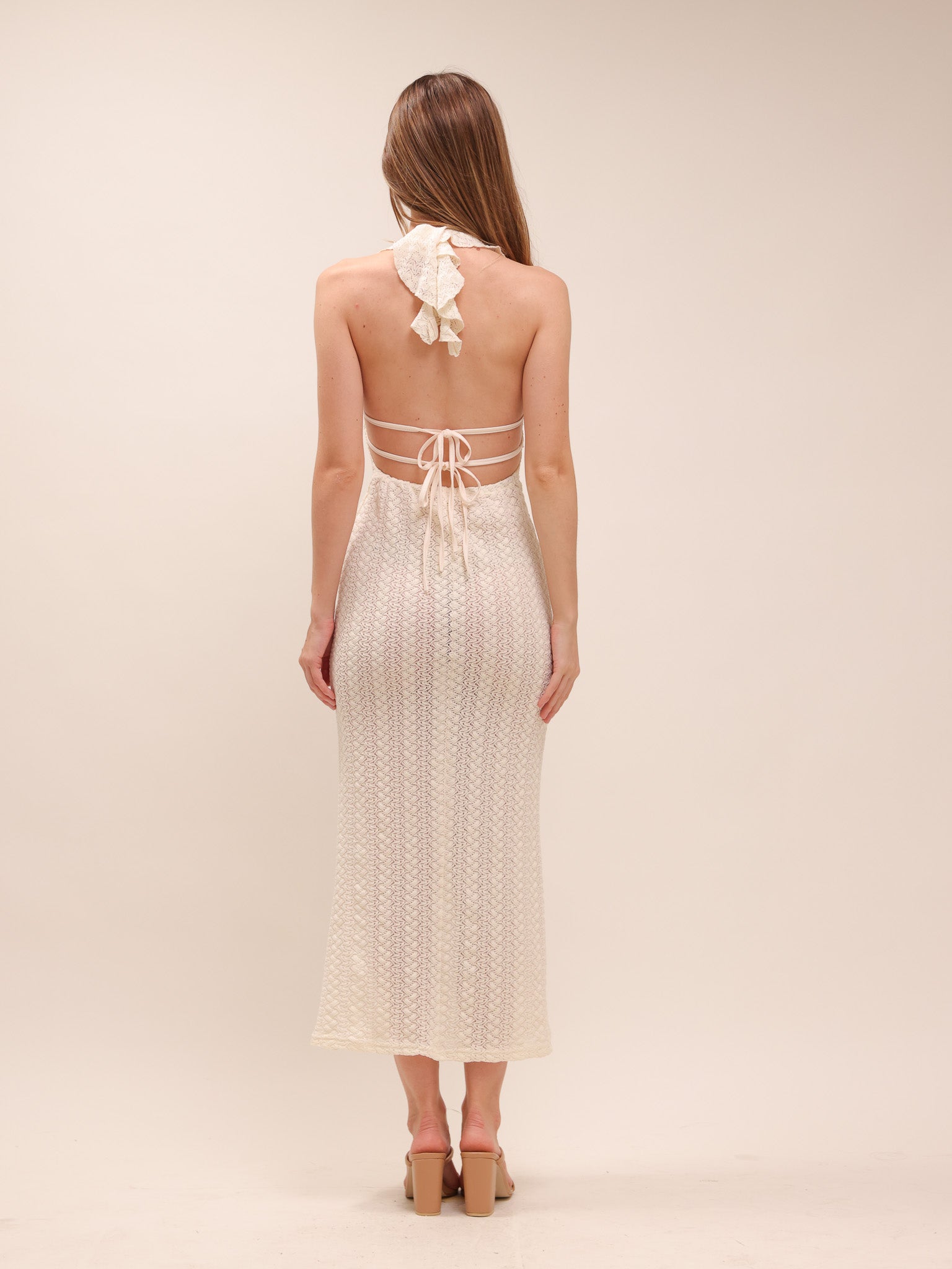 Isabelle Lace Halter Midi