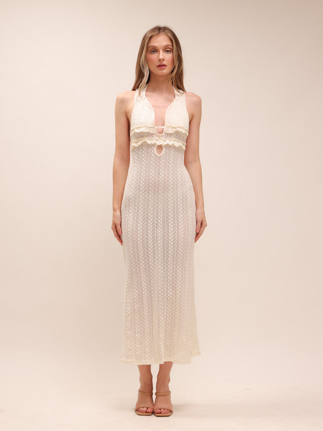 Isabelle Lace Halter Midi