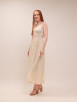 Amélie Lace Maxi Dress in Buttercream