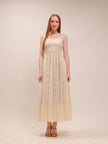 Amélie Lace Maxi Dress in Buttercream