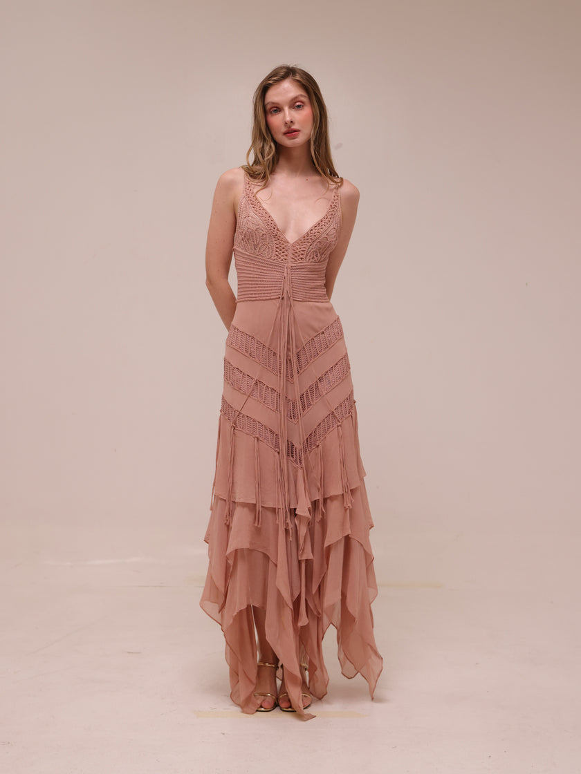 Dahlia Desert Rose Gown