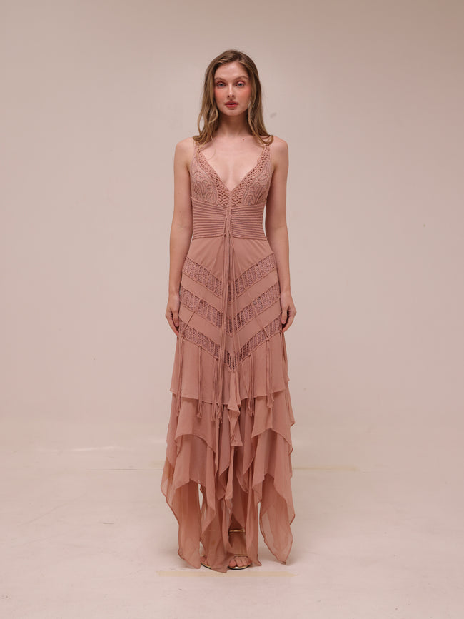 Dahlia Desert Rose Gown