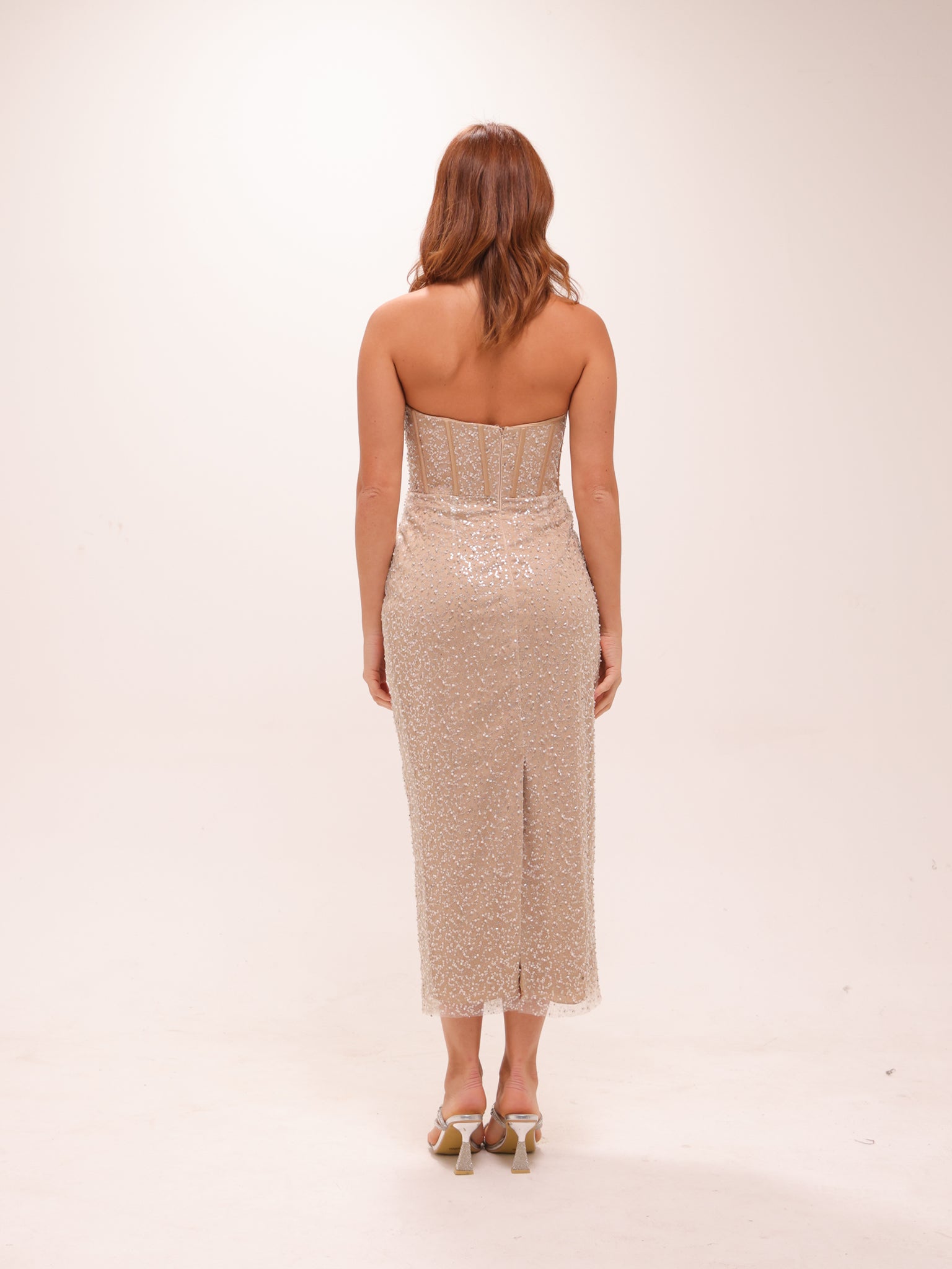 Crystal Corset Midi Dress