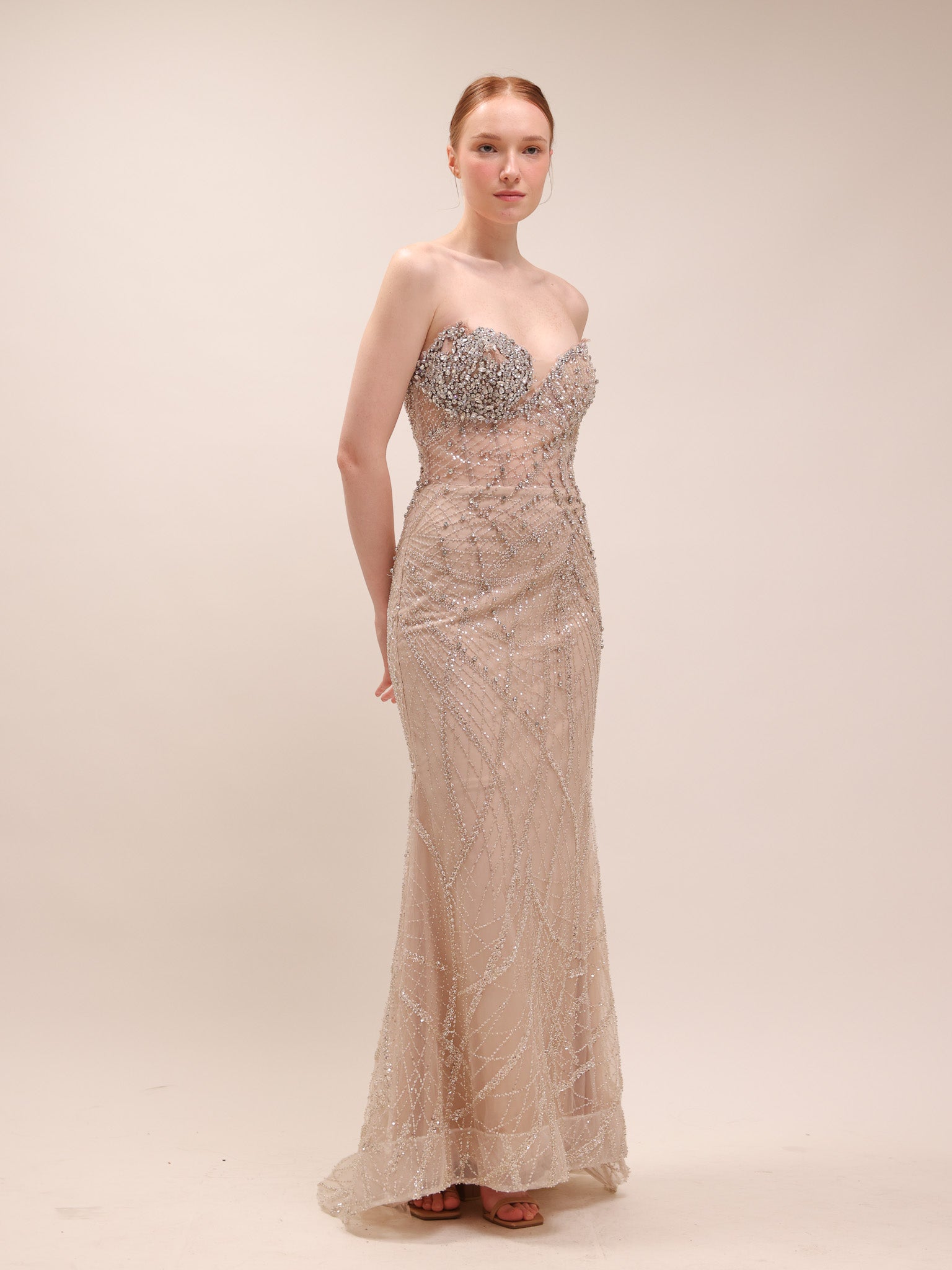 Aurora Beaded Evening Gown